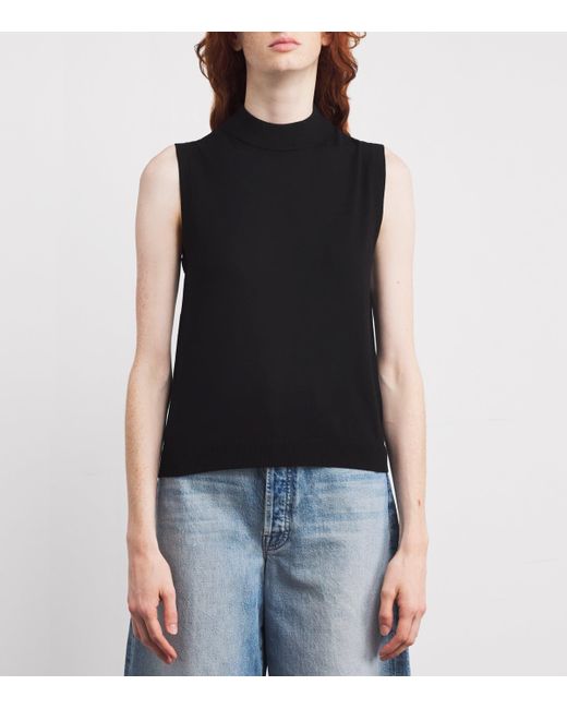 Weekend by Maxmara Black Knitted Tank Top