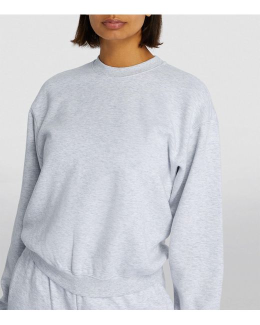 Skims Blue Fleece Classic Sweatshirt