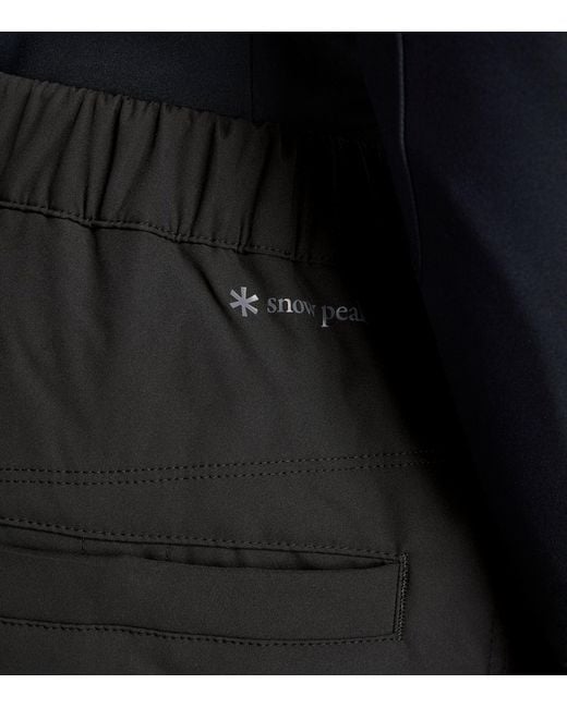 Snow Peak Black Padded Flexible Insulated Trousers for men