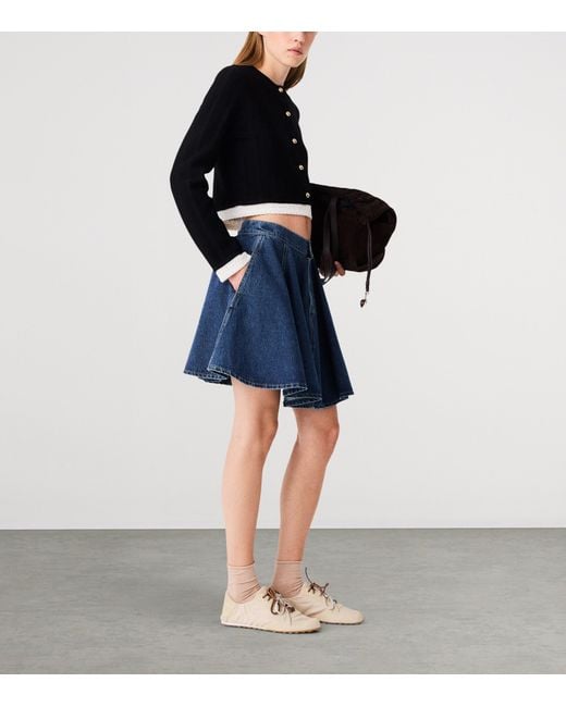 Maje Black Cropped Cardigan