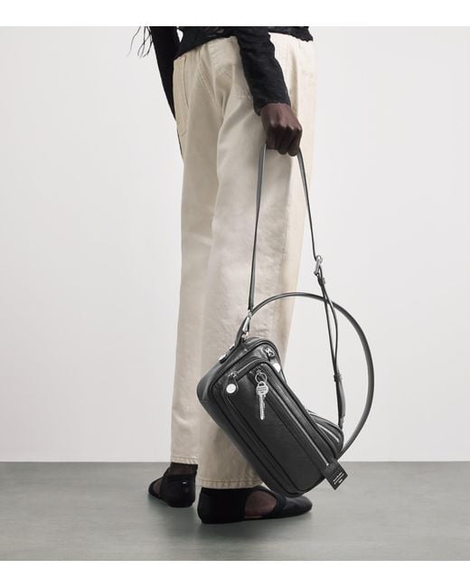 Acne Black Leather Camero Party Shoulder Bag