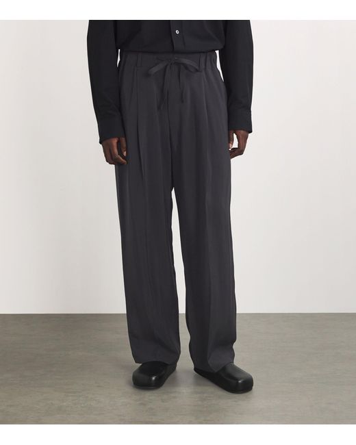 Studio Nicholson Black Oversized Noam Trousers for men