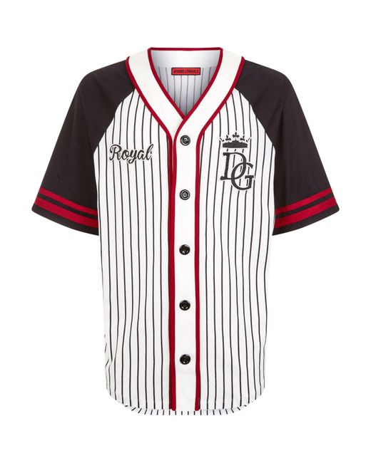 Dolce & Gabbana Red Baseball Shirt for men