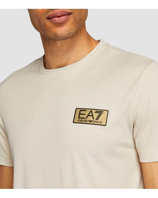 EA7 White Gold Label T-shirt for men