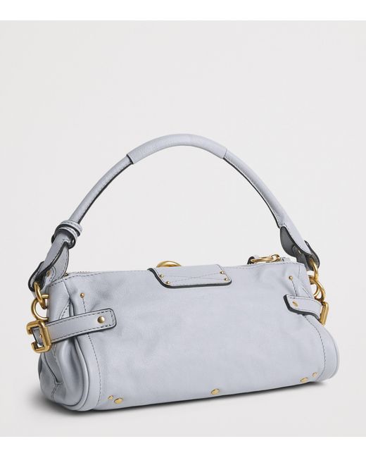 Chloé Metallic Small Leather Paddington Top-Handle Bag