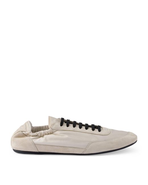 Prada White Panelled Sneakers