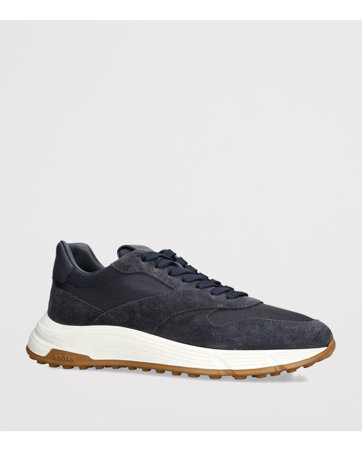 Hogan Blue Suede Hyperlight Sneakers for men