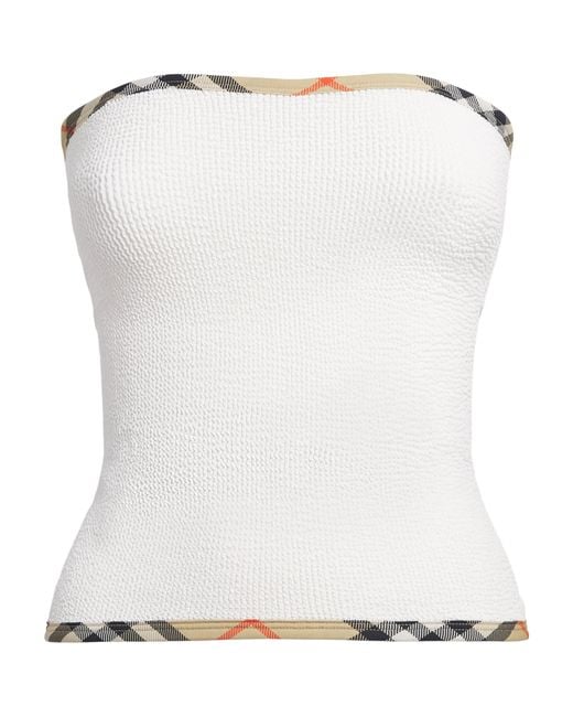 BURBERRY X HUNZA G White X Burberry Devyn Skirt/Bandeau Top