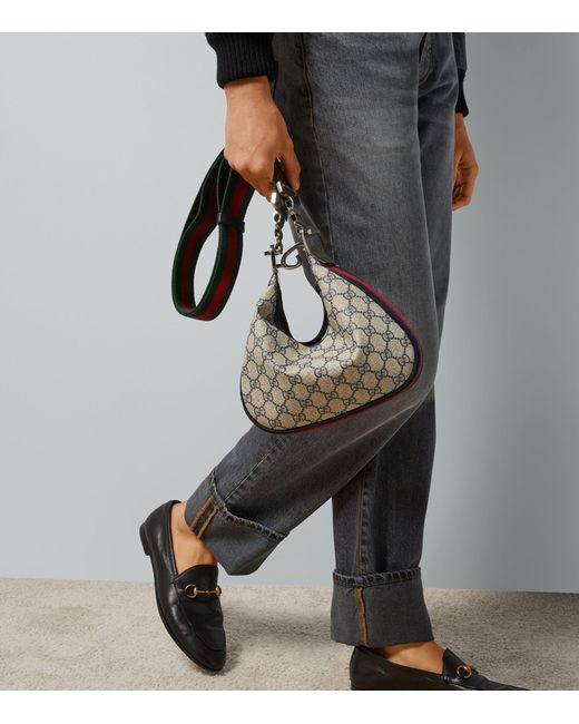 Gucci Metallic Canvas Attache Tote Bag