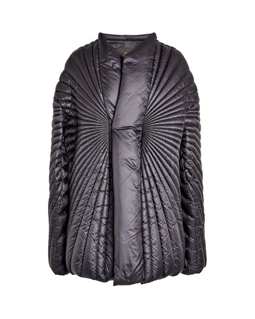 Rick Owens Gray X Moncler Oversized Radiance Puffer Jacket