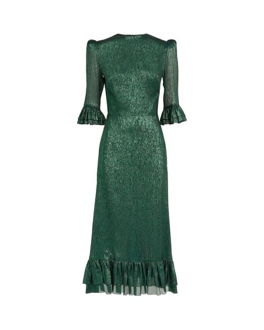 The Vampire's Wife Silk Iridescent Falconetti Dress in Green | Lyst Canada