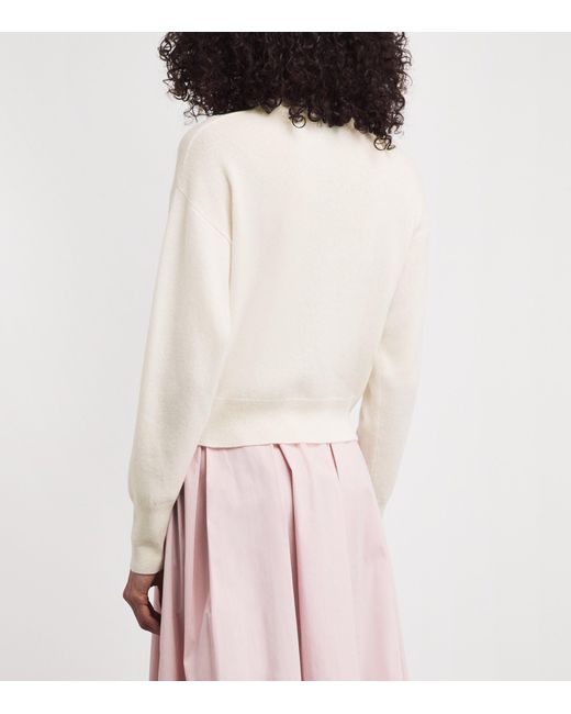 LeKasha White Organic Cashmere Sweater