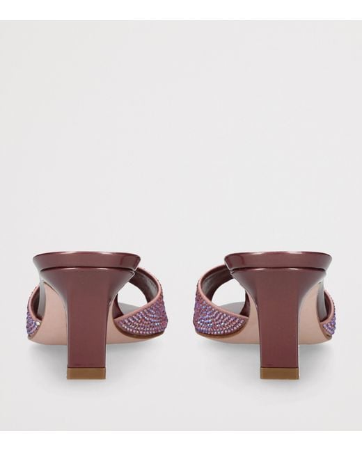 Gina Pink Crystal Comet Mules 55