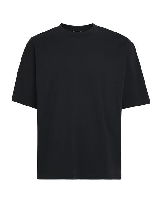 Sandro Black Cotton Oversized T-Shirt for men