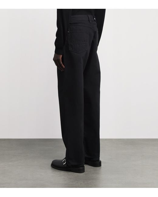 Stone Island Black Light Bull Loose-Fit Jeans for men
