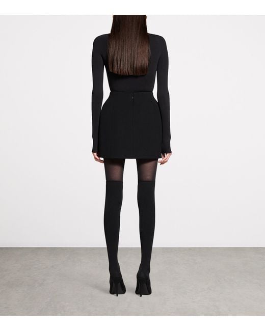 Balenciaga Black Hourglass Mini Skirt