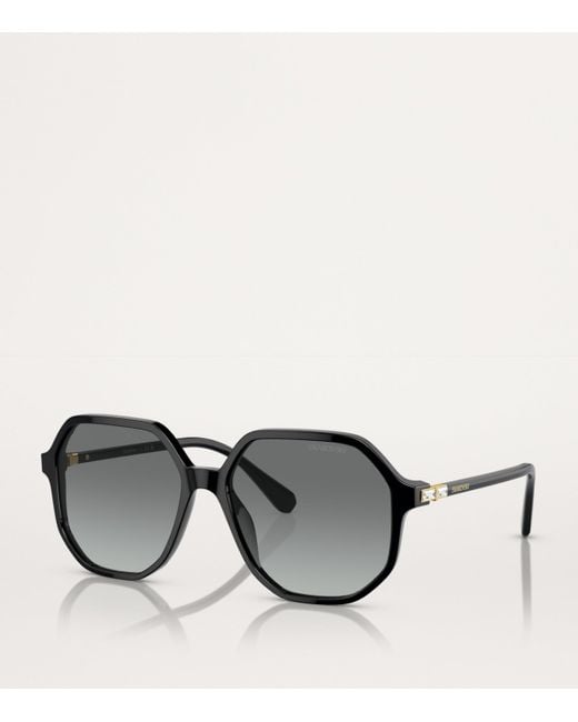 Swarovski Gray Oversized Sk6003 Sunglasses