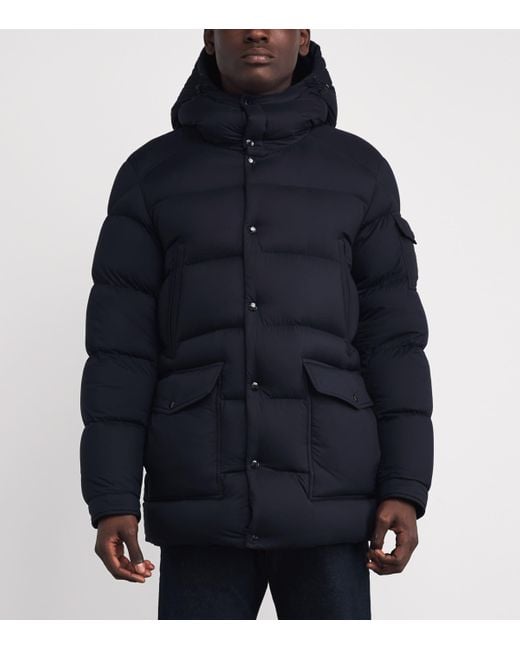 Moncler Blue Down Bretagne Puffer Jacket for men