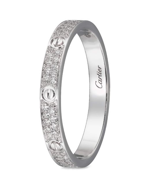 Cartier Metallic And Diamond Love Ring
