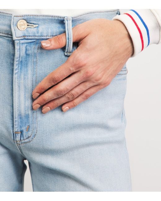Mother Blue The Kick It Straight Jeans