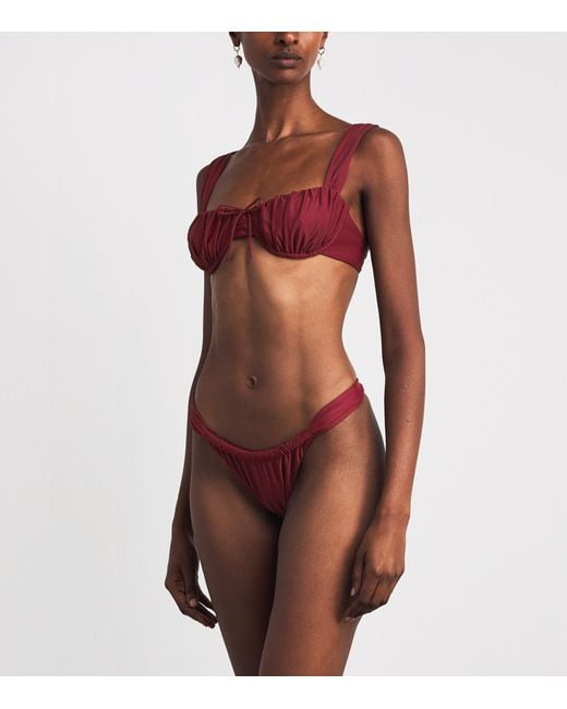 Faithfull The Brand Red Andez Bikini Bottoms