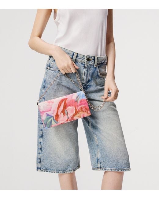Christian Louboutin Pink Bettina Peony Clutch Bag