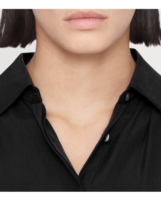 AllSaints Black Noora Shirt Dress