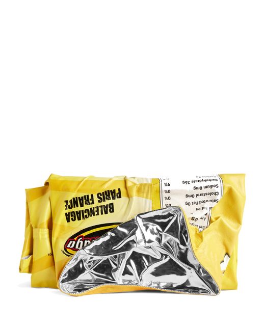Balenciaga Yellow Chips Clutch Bag