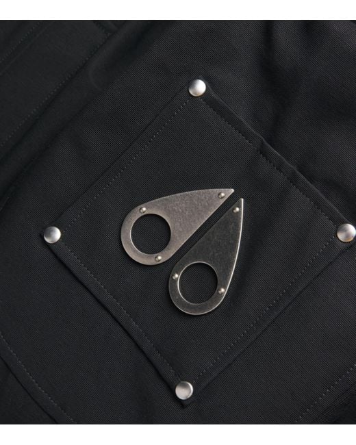 Moose Knuckles Black Down Original Ballistic Bomber Jacket for men