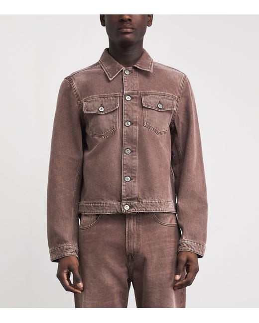 Our Legacy Brown Origin Denim Jacket for men