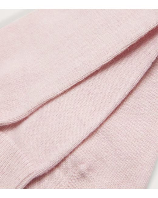 Falke Pink Wool-Cashmere Cosy Socks