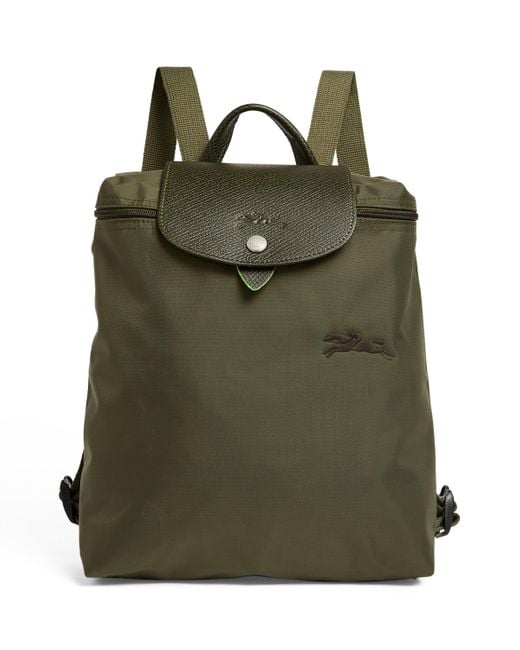 Longchamp Green Medium Le Pliage Backpack