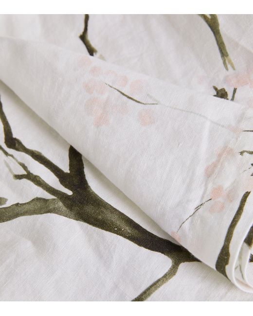 Eskandar Gray Linen Printed Blouse