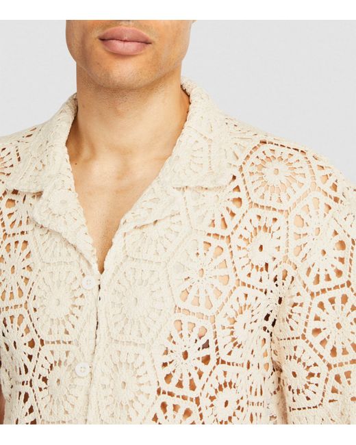 CHE Natural Crochet Gentleman Shirt for men