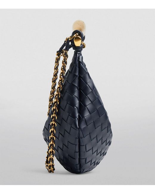 Bottega Veneta Blue Small Leather Sardine Top-handle Bag