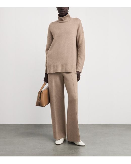 Lafayette 148 New York Natural Cashmere-Blend Trousers