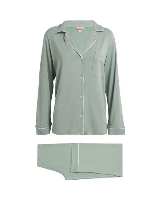 Eberjey Green Gisele Long Pyjama Set
