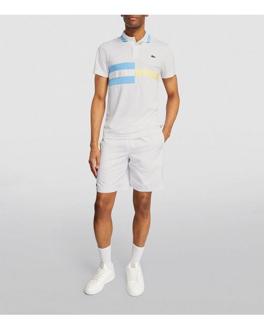 Lacoste White Logo Shorts for men