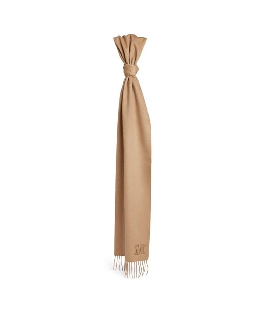 Max Mara Natural Cashmere Scarf