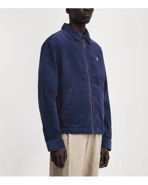 Polo Ralph Lauren Blue Cotton Corduroy Wynton Jacket for men