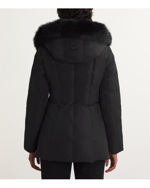 Mackage Black Fur-Trim Adali Down Coat