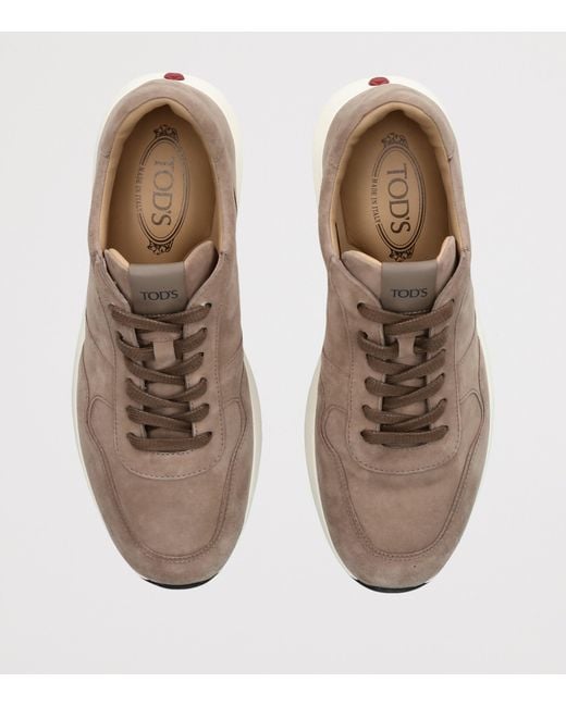 Tod's Brown Suede Allacciato 79K Sneakers for men