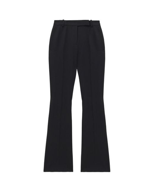 Alexander McQueen Black Wool Flared Trousers