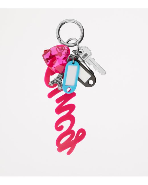 Balenciaga Pink Hourglass Soft Big Souvenirs Keyring