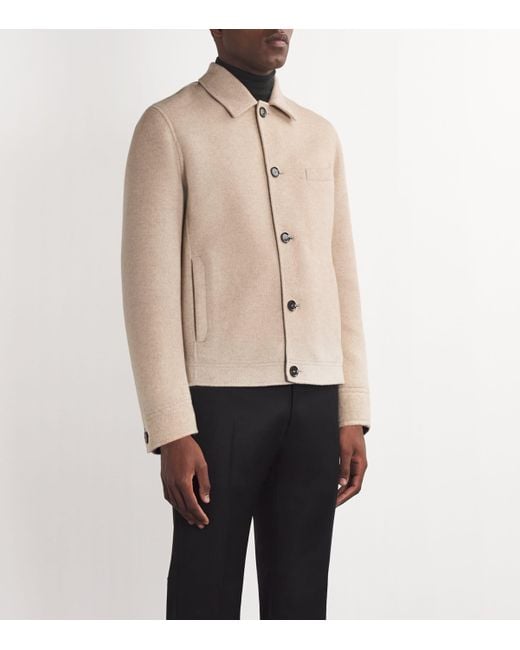 Brioni Natural Cashmere Work Jacket for men