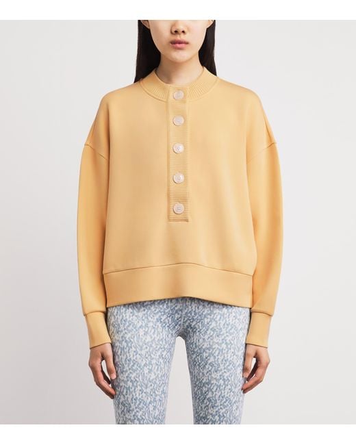 Varley Natural Freesoft Button-Front Reena Sweatshirt