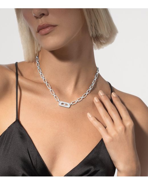 Messika Natural Move Link And Diamond Necklace