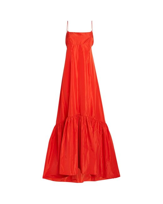 Staud Red Florence Maxi Dress