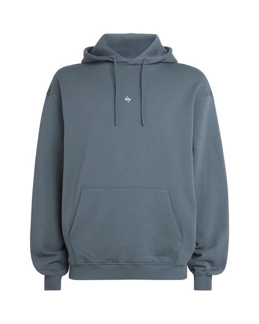 REPRESENT 247 Blue Cotton 247 Dna Hoodie for men