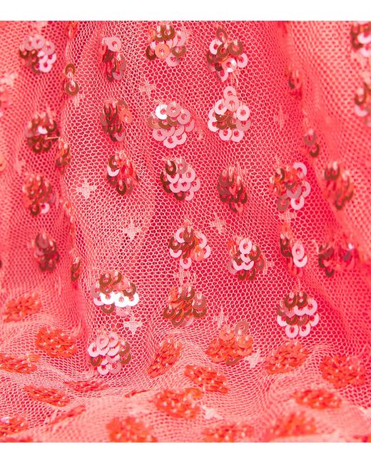 Needle & Thread Pink Embellished Raindrop Gown